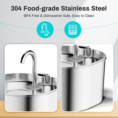 Smart Stainless Steel Pet Water Dispenser