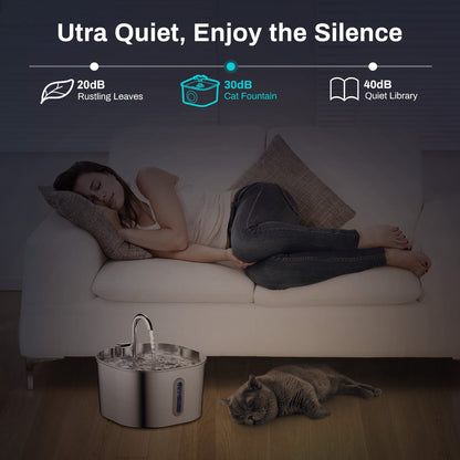Smart Stainless Steel Pet Water Dispenser